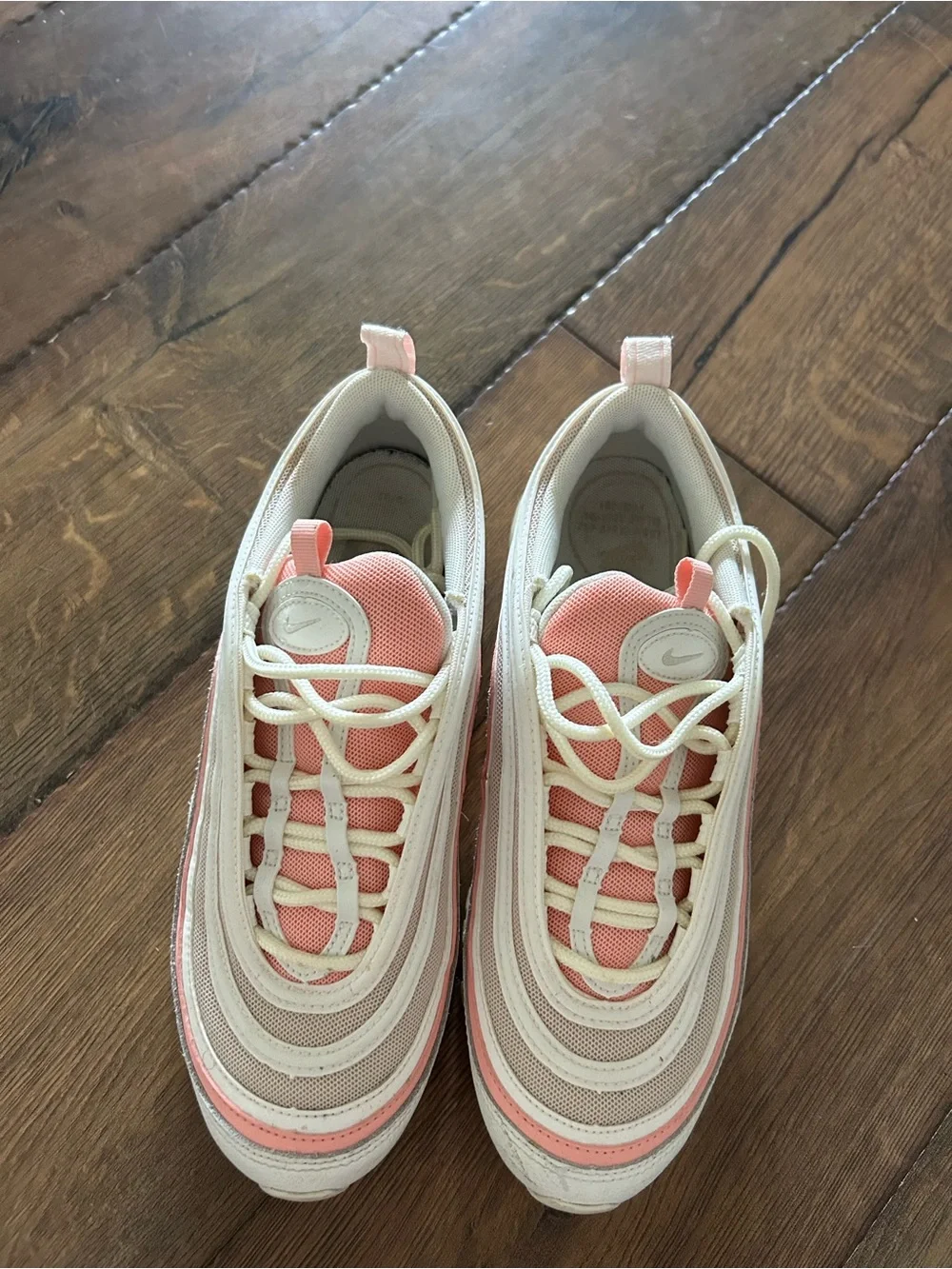 Nike Pink and White Women's Athletic Sneakers